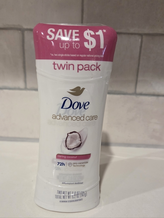 Dove Other - Dove Advanced Care Caring Coconut Antiperspirant Deodorant Pack Of 2 NIP